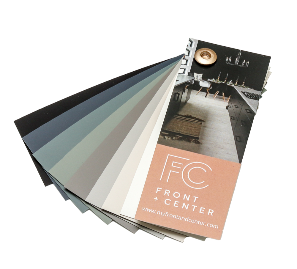 Front + Center color swatches