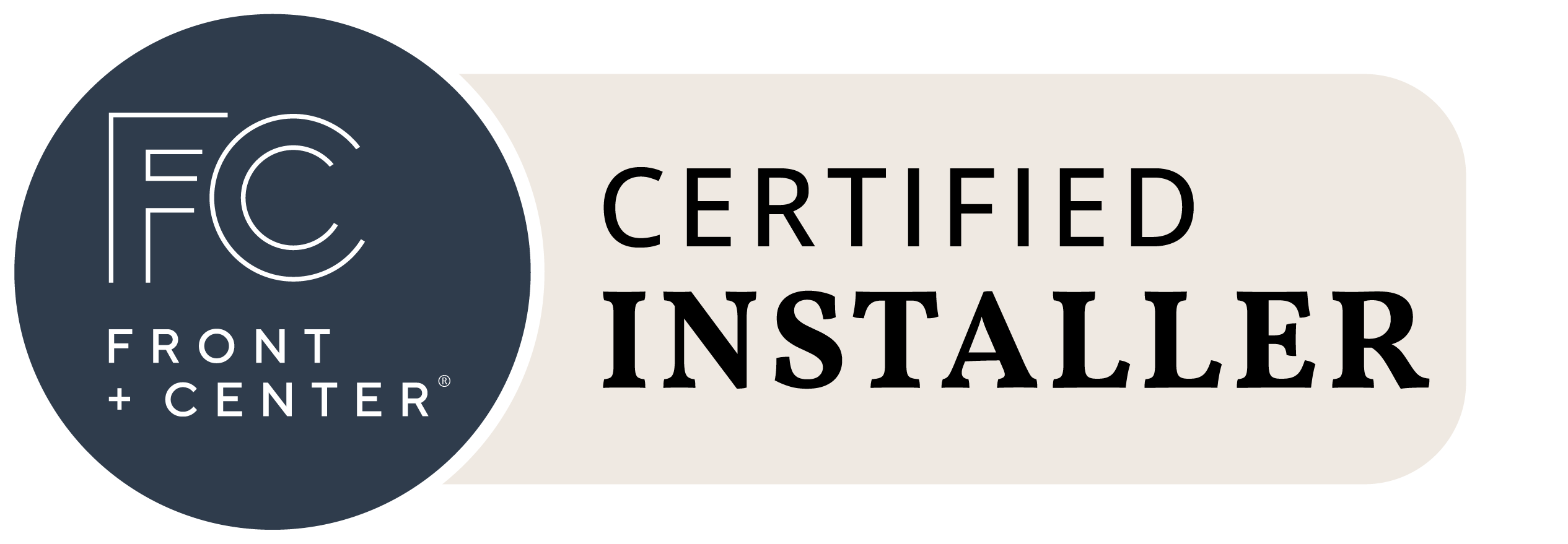 F+C Certified Installer badge